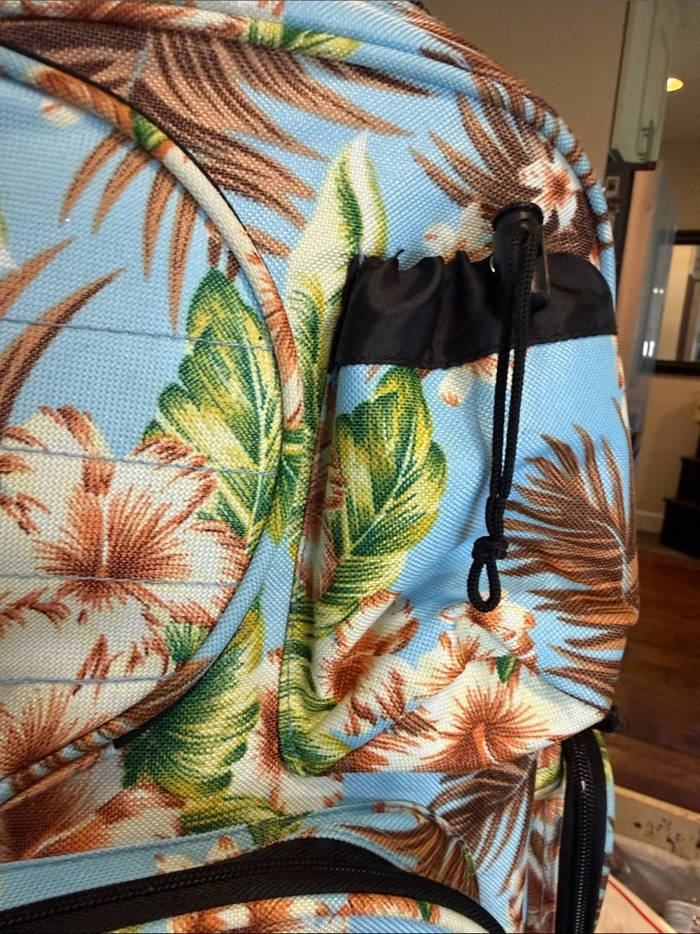 Men's Light Blue Tropical Backpack